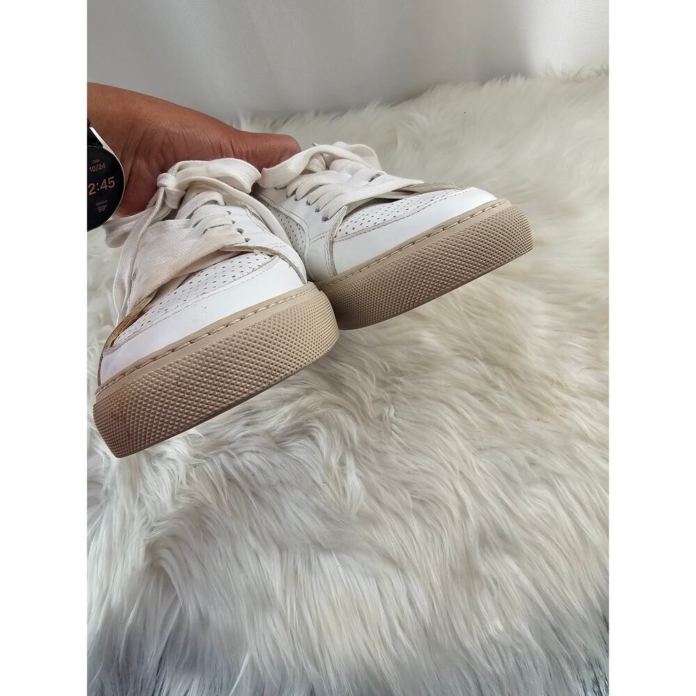 Zodic & Voltaire Womens white Sneakers leather lace up size 38 - Picture 9 of 9